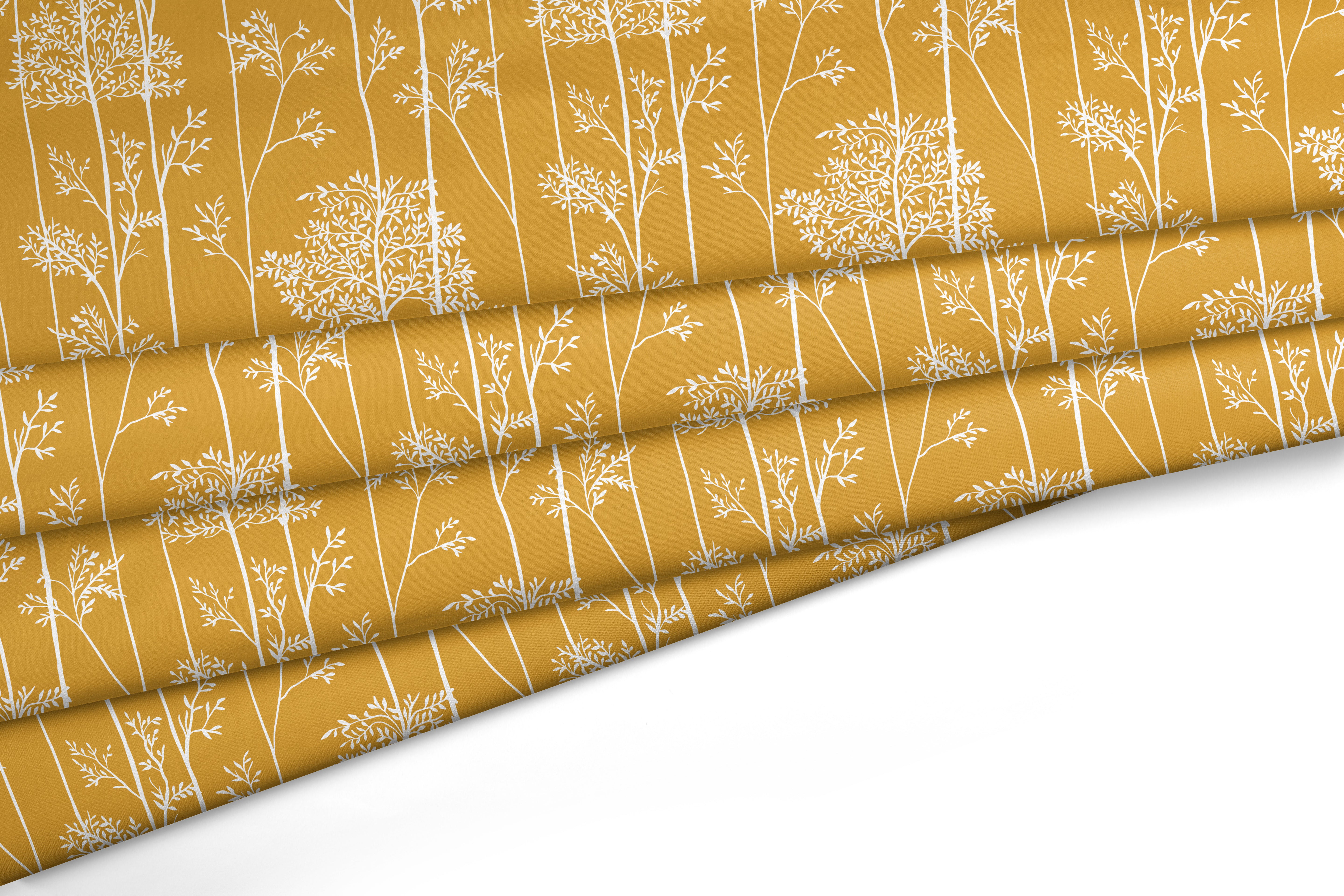 Polyester Printed Blotch Mango Fabric (Pack of 1)