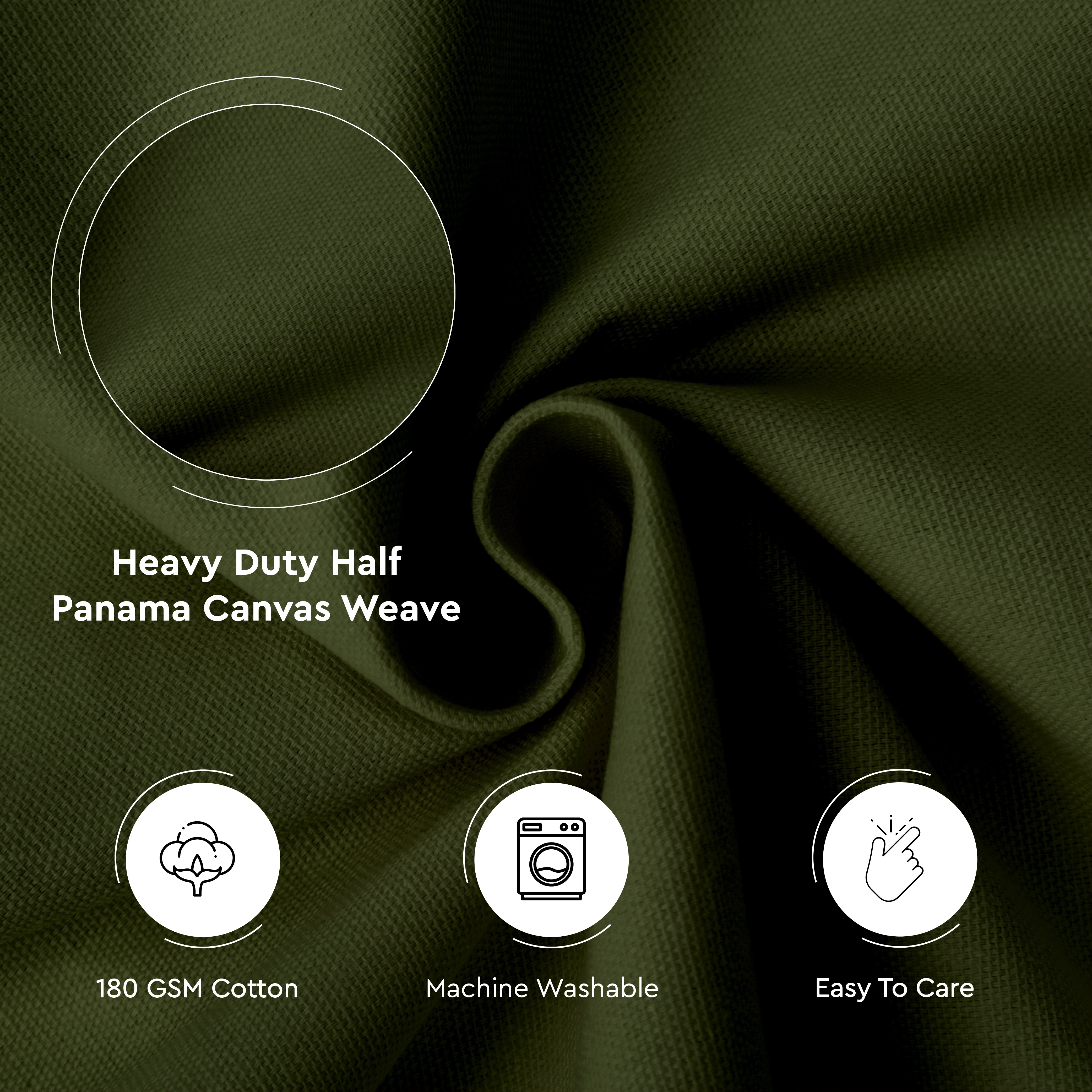 Mercerised Cotton Canvas Fabric, 100x150 cm Wide | Sold by the Metre, Cut to Length | Fabric For Cushions, Sofa Covers, Light Upholstery, Embroidery, Dress Material