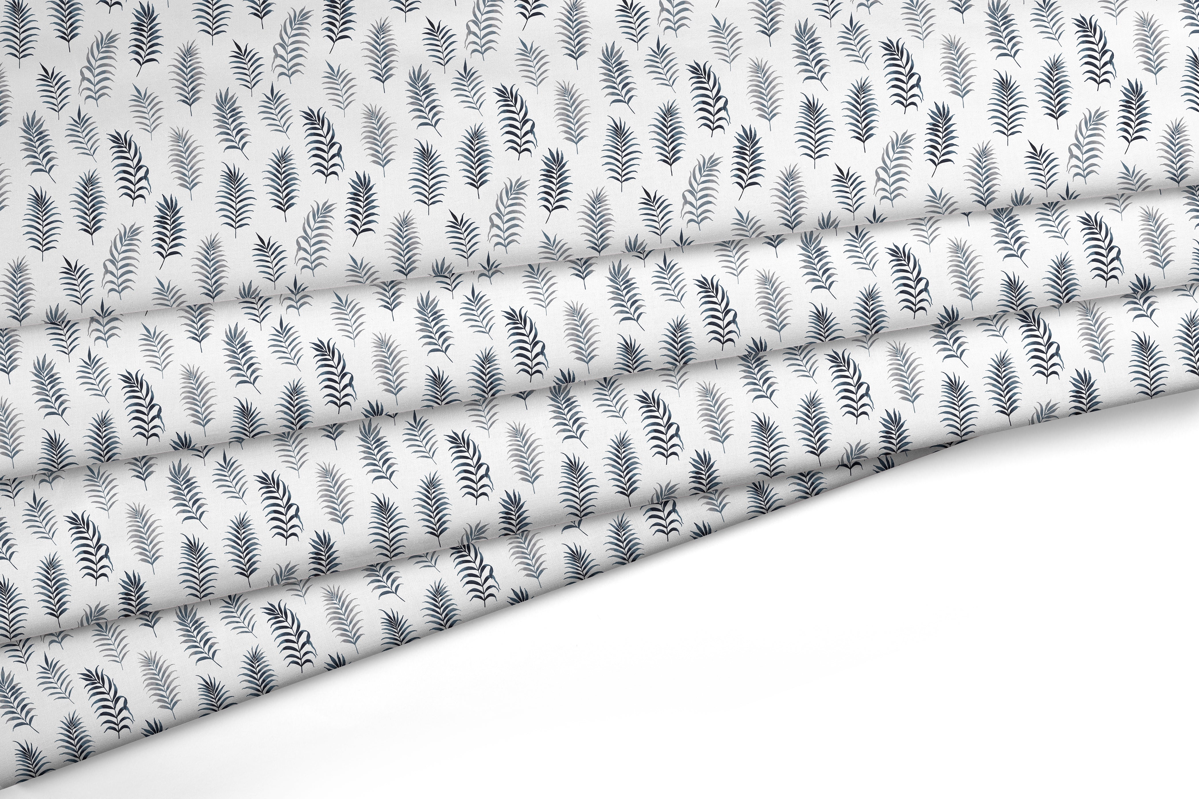 Polyester Printed Palm Leaves Fabric (Pack of 1)