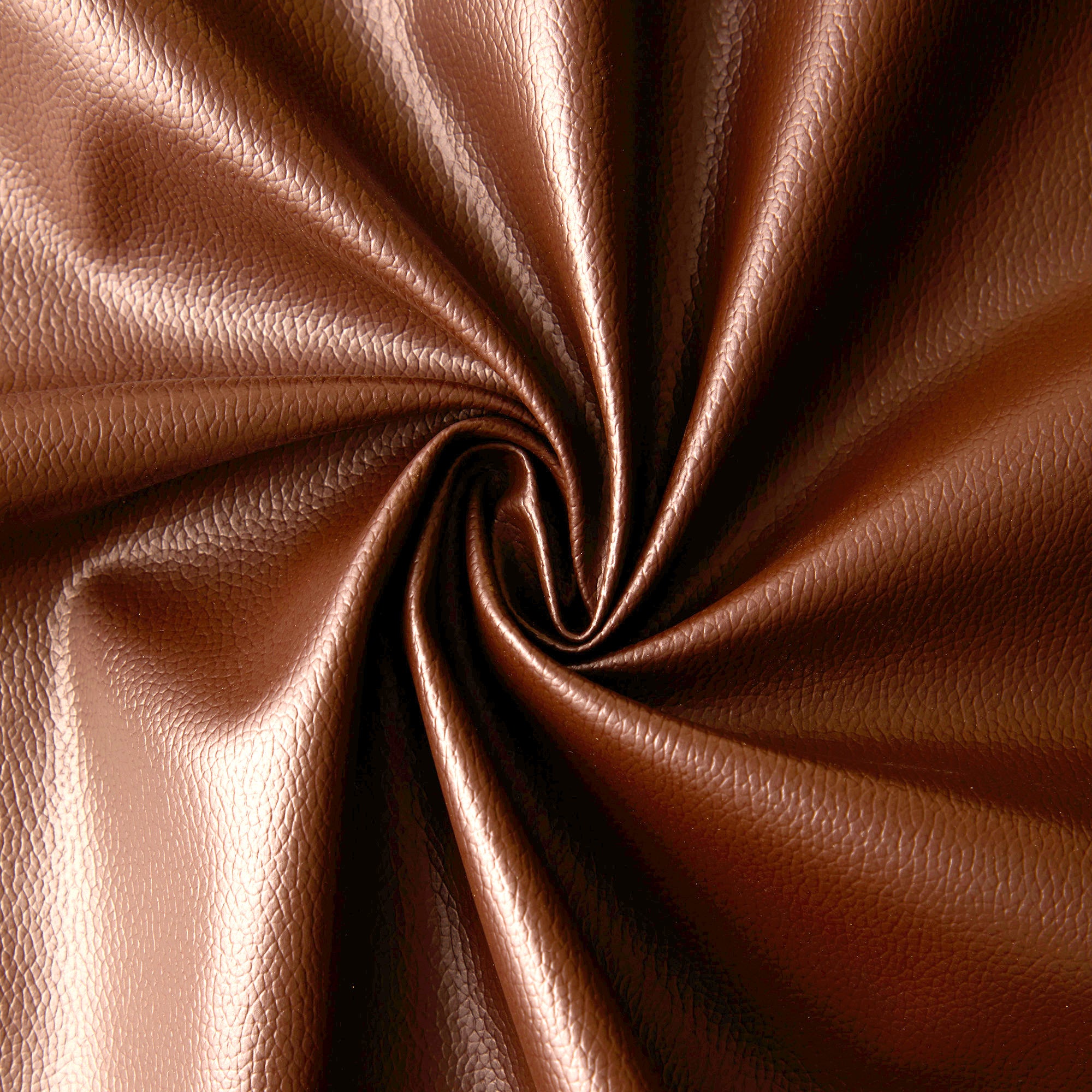 PVC Leather Tan Cushion Cover (Pack of 2)