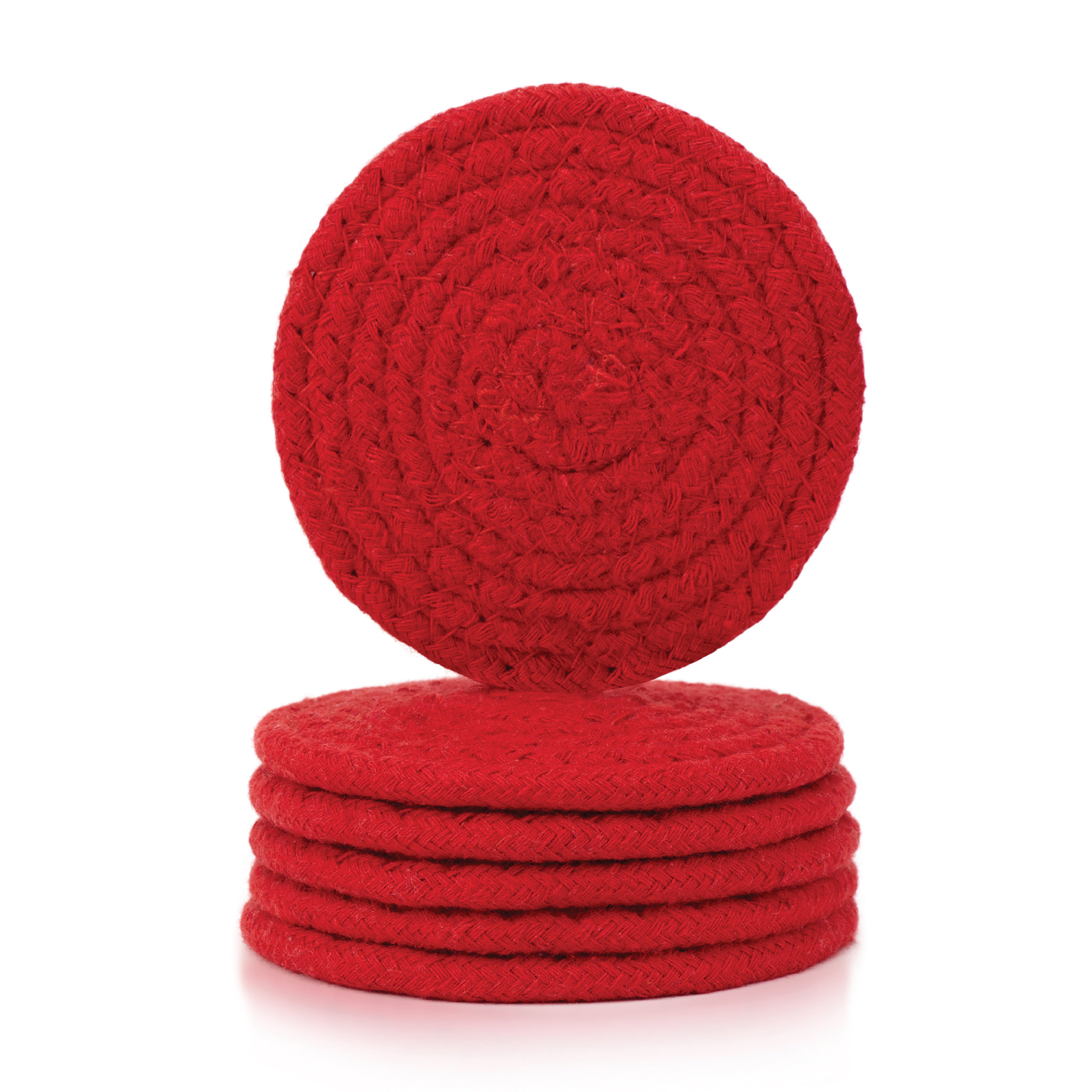 Cotton Red Coaster
