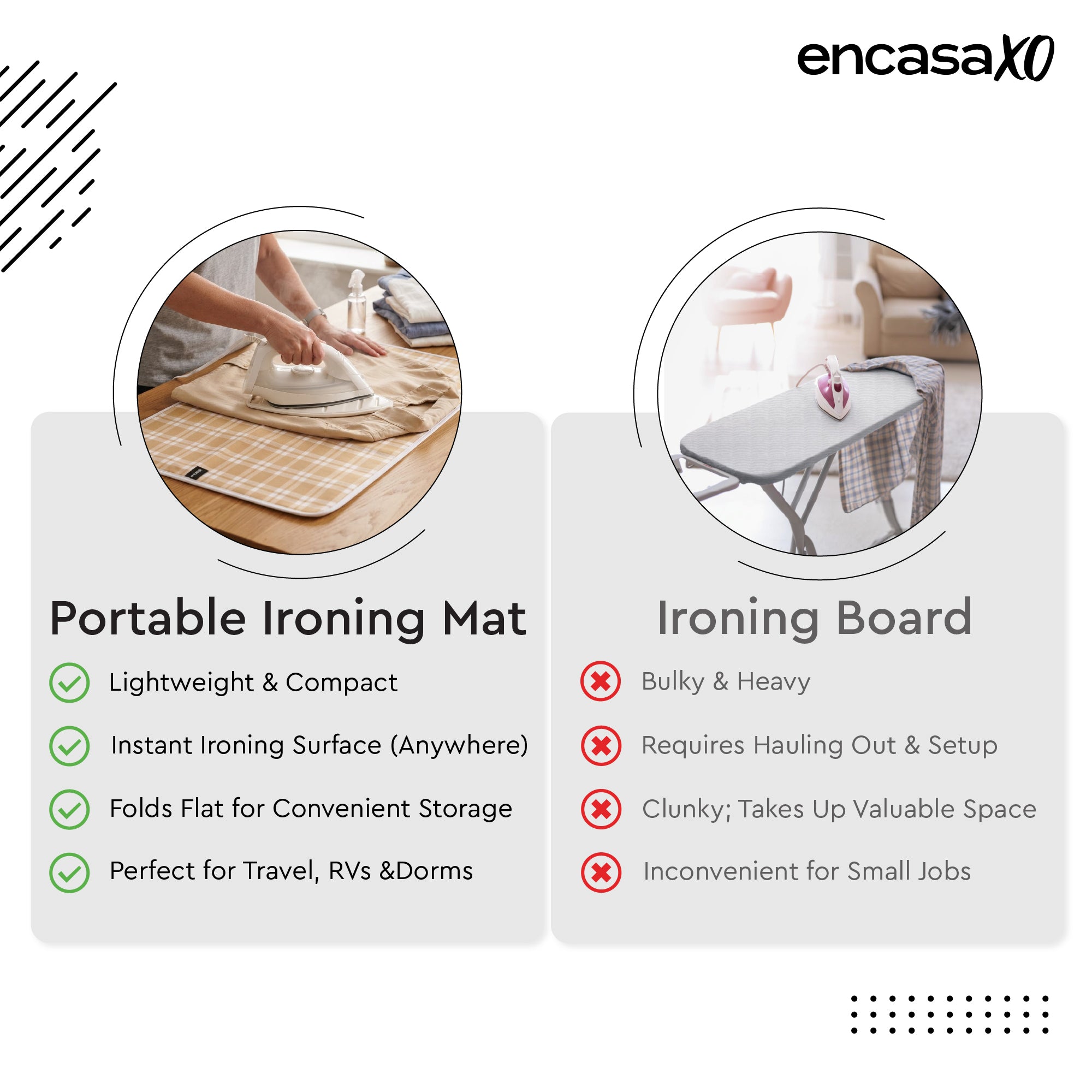 Cotton Franca Beige Checks Luxury Antiskid Ironing Mat (Pack of 1)