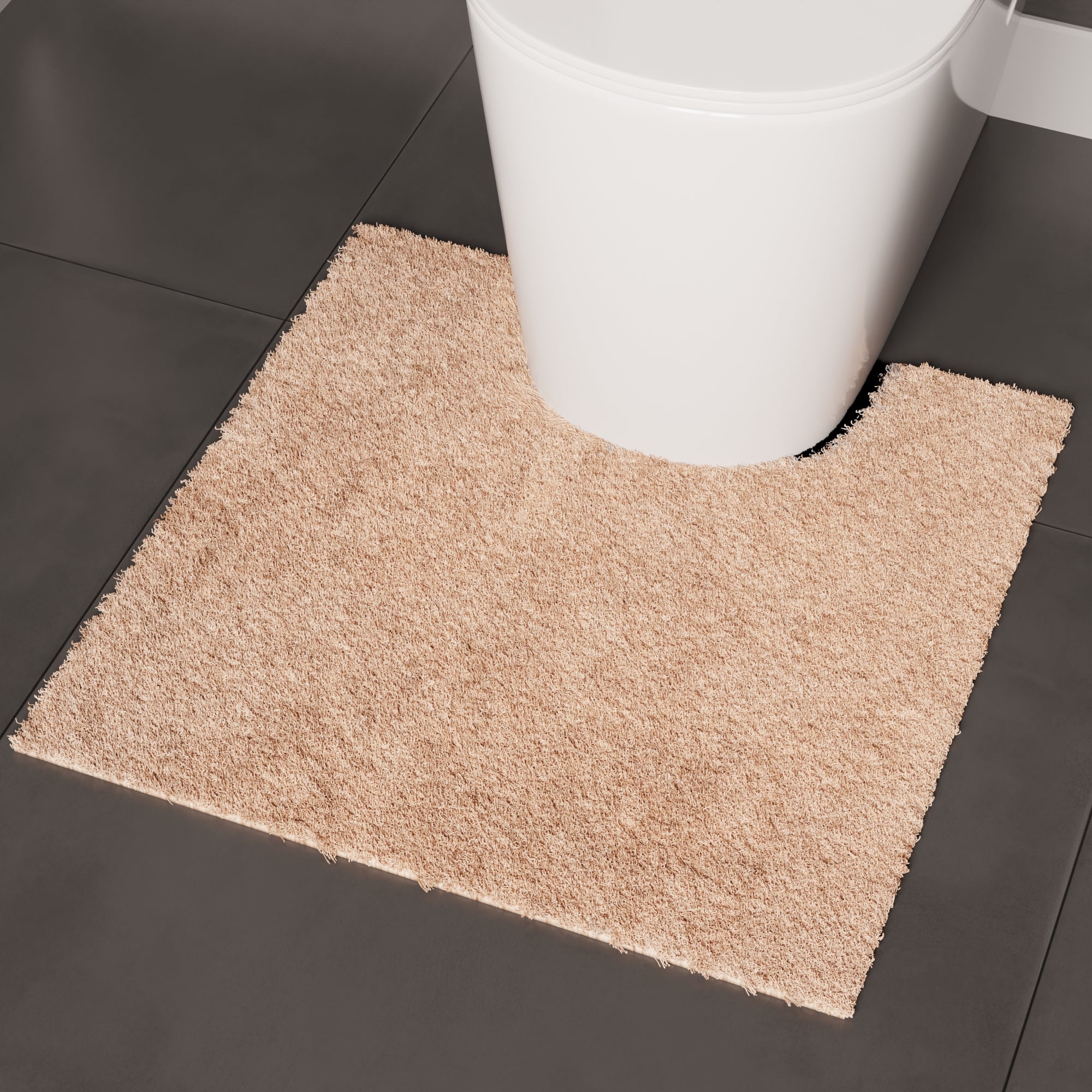 Cotton Beige Bathmat (Pack of 4)