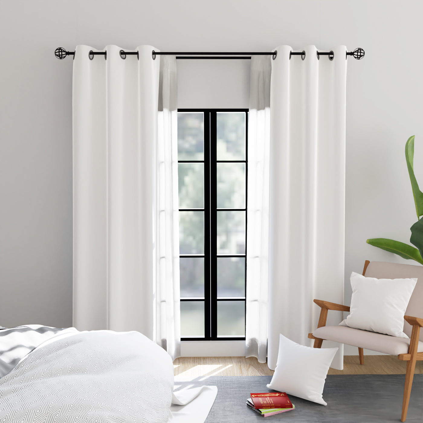 Blackout Polyester Fabric for Curtains - By the Meter - Perfect for use as Door Curtains, Window Panel Drapes for Bedrooms, Blackout Blinds