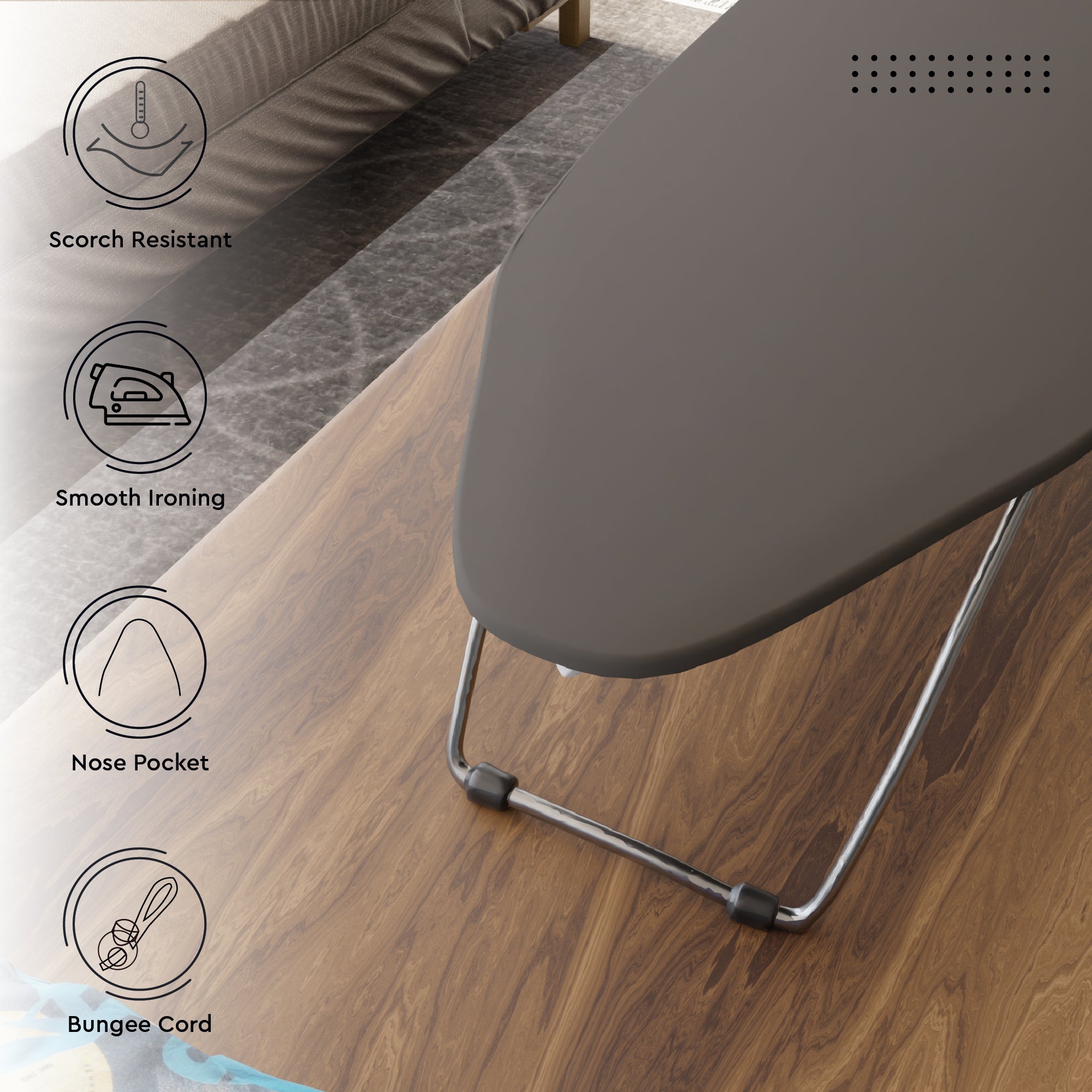 Canvas Grey Ironing Board Cover