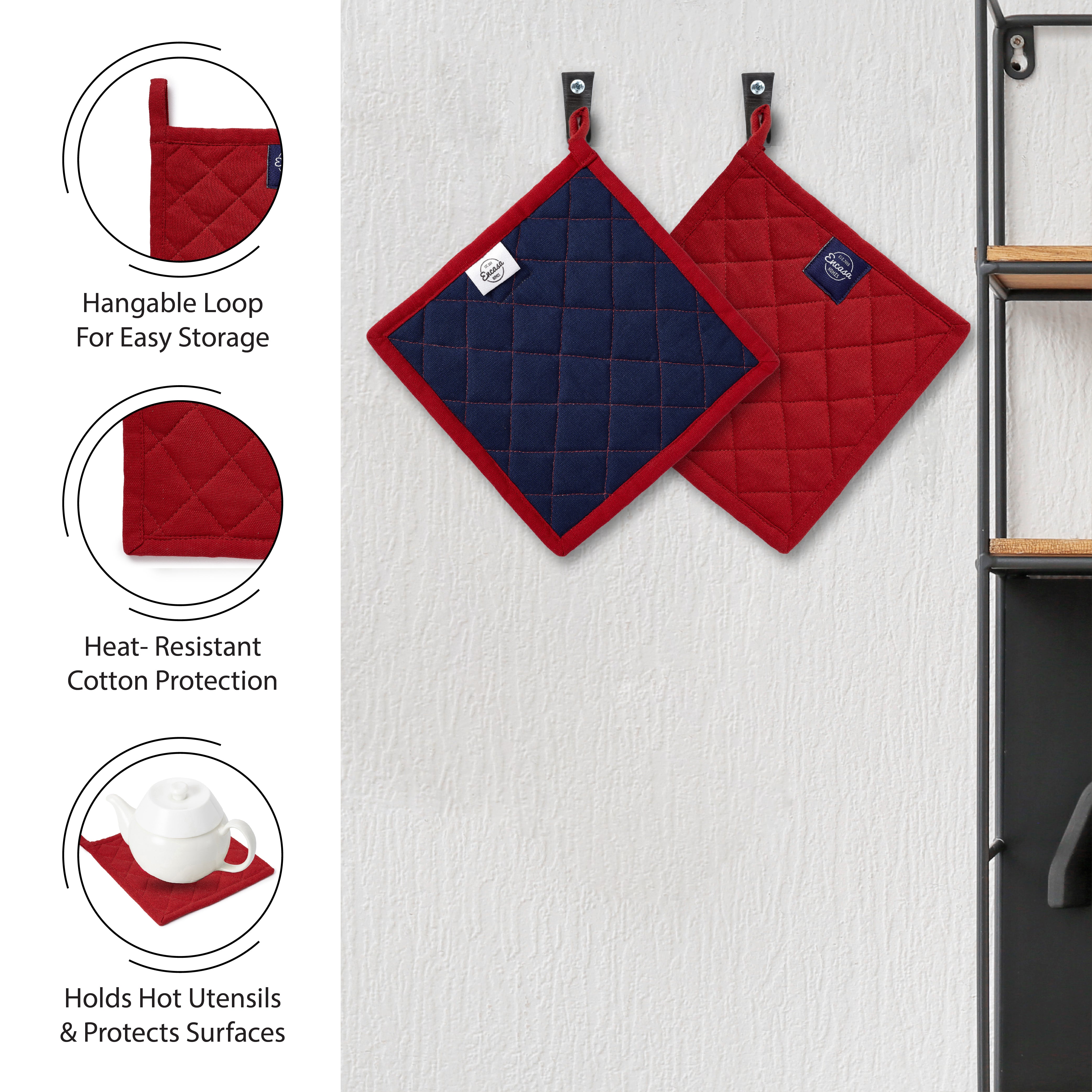 Cotton Red Combo Kitchen Set (Pack of 21)