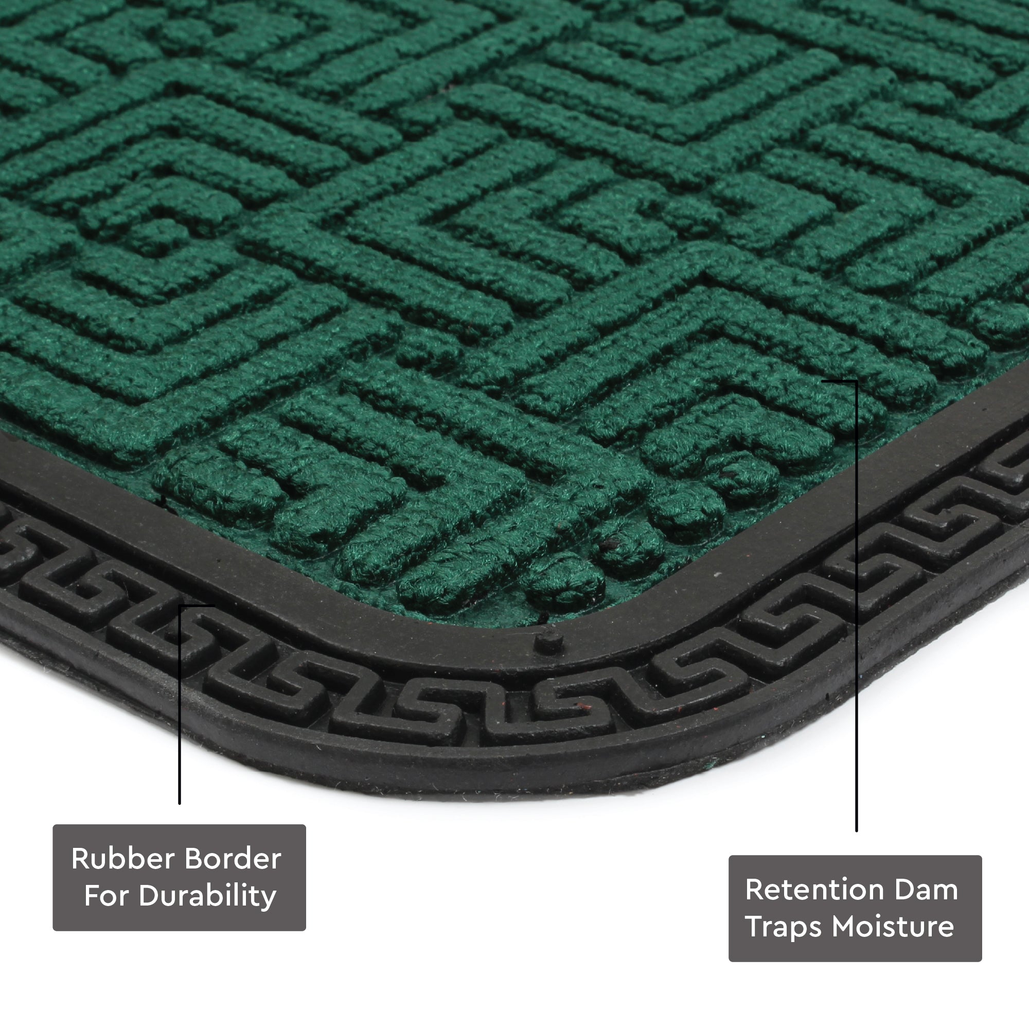 Polypropylene Main Door Entrance Mats Welcome Mat with Rubber Border | Anti Slip Rubber Backing | Ideal for Home, Outdoor, Balcony, Office | Pack of 1