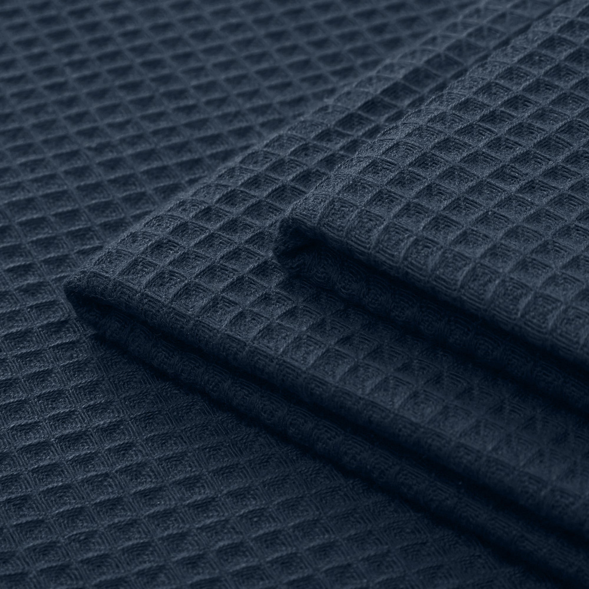Cotton Navy Blue Kitchen Towel (Pack of 4)