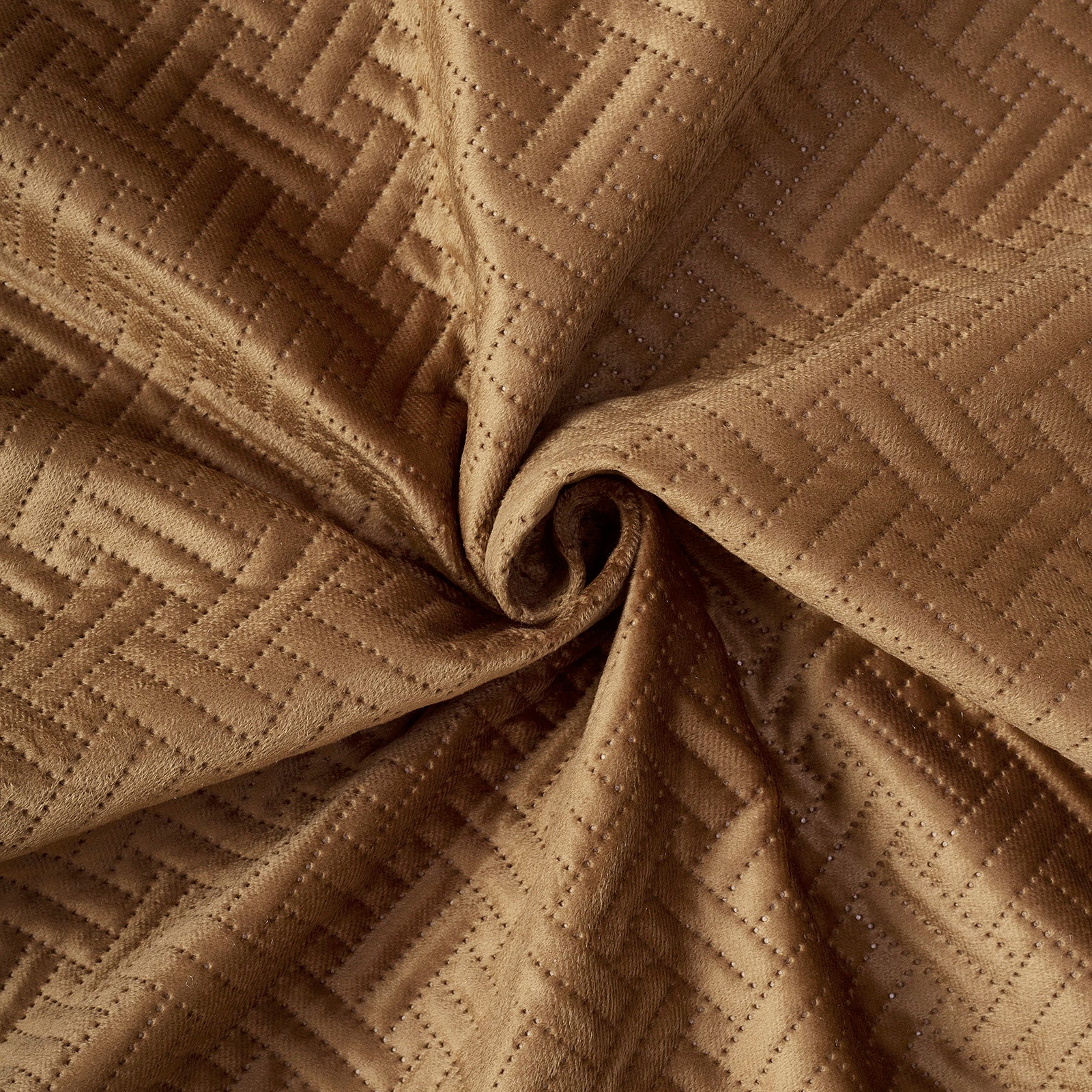 Quilted Velvet Fabric by Meters 54 Inches Wide | 170 GSM | Ideal For Curtain, Cushion, Upholstery, Bags