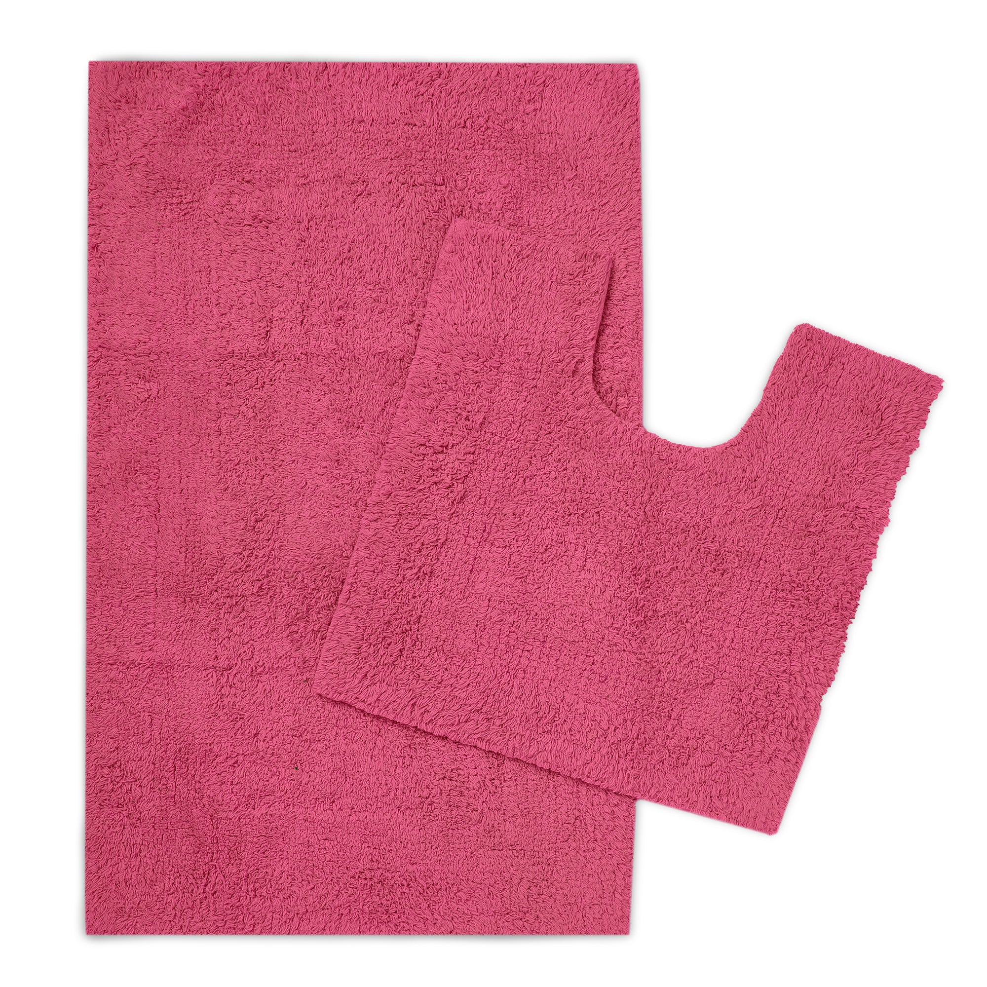 Cotton Pink Bathmat (Pack of 2)