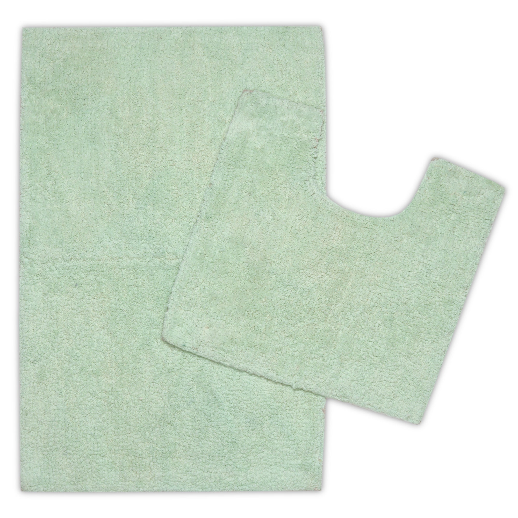Cotton Sage Green Bathmat (Pack of 4)
