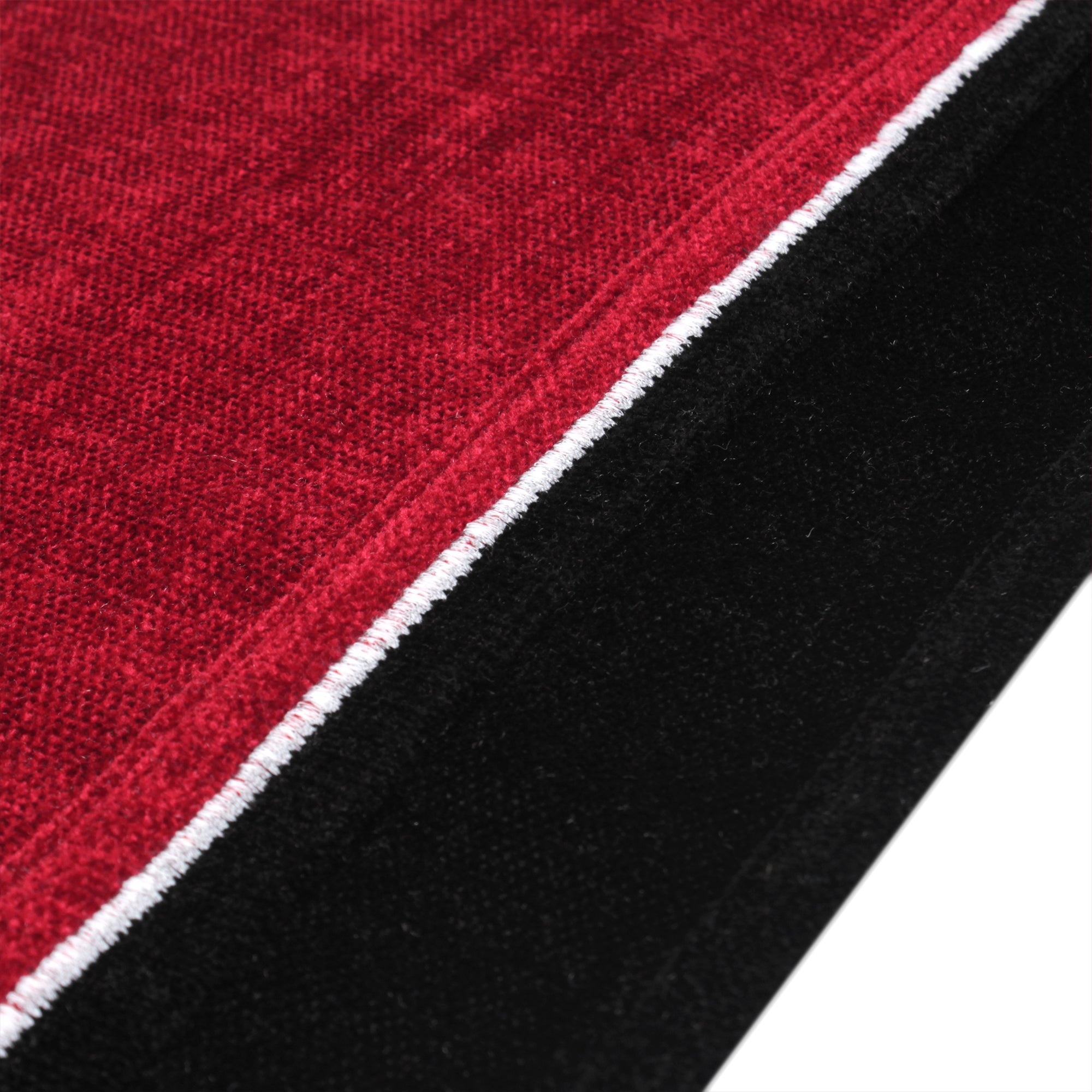 Cotton Black & Scarlet Red Table Runner (Pack of 1)