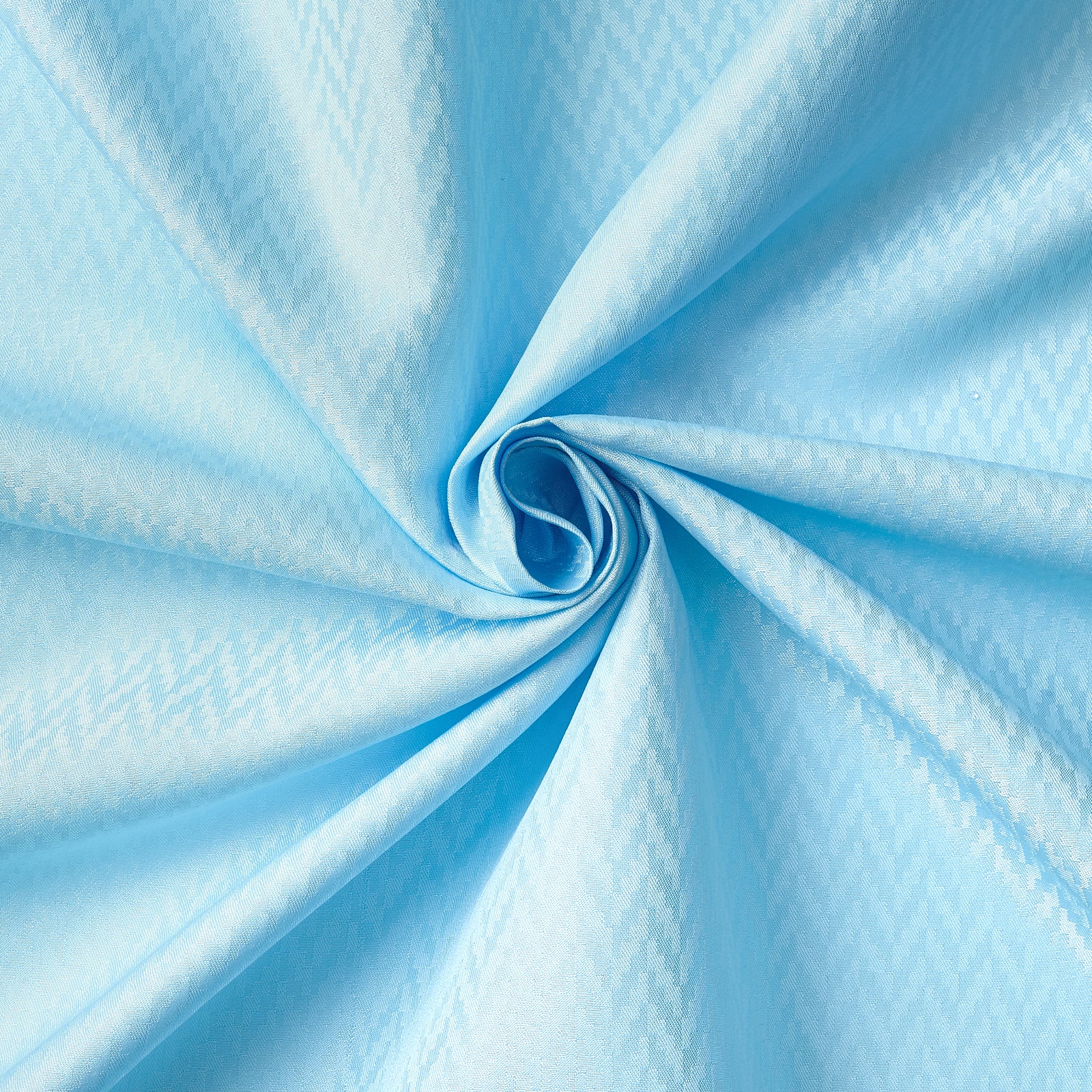 Polyester ZZ Light Blue Shower Curtain (Pack of 1)