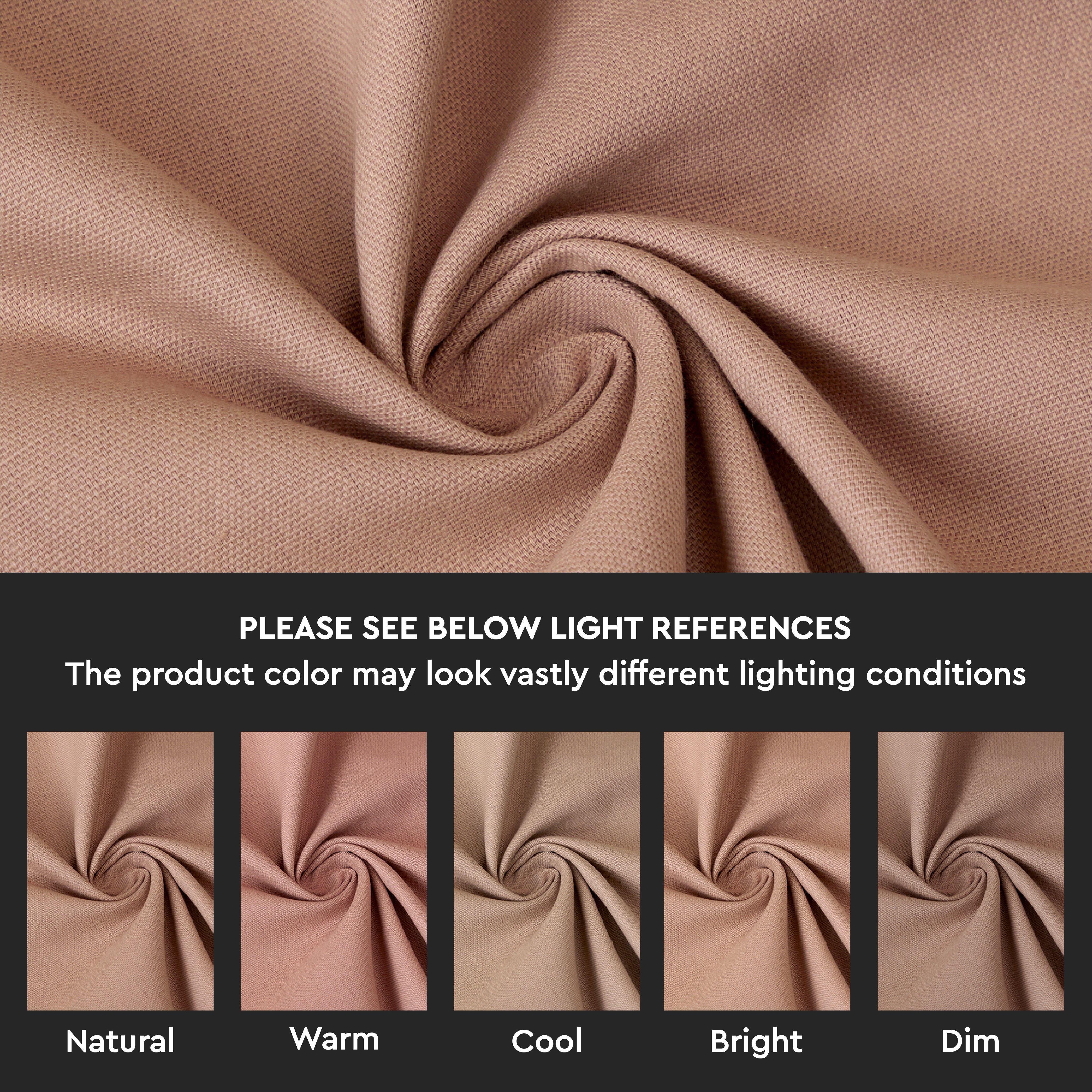 Cotton Tan Table Cloth (Pack of 1)