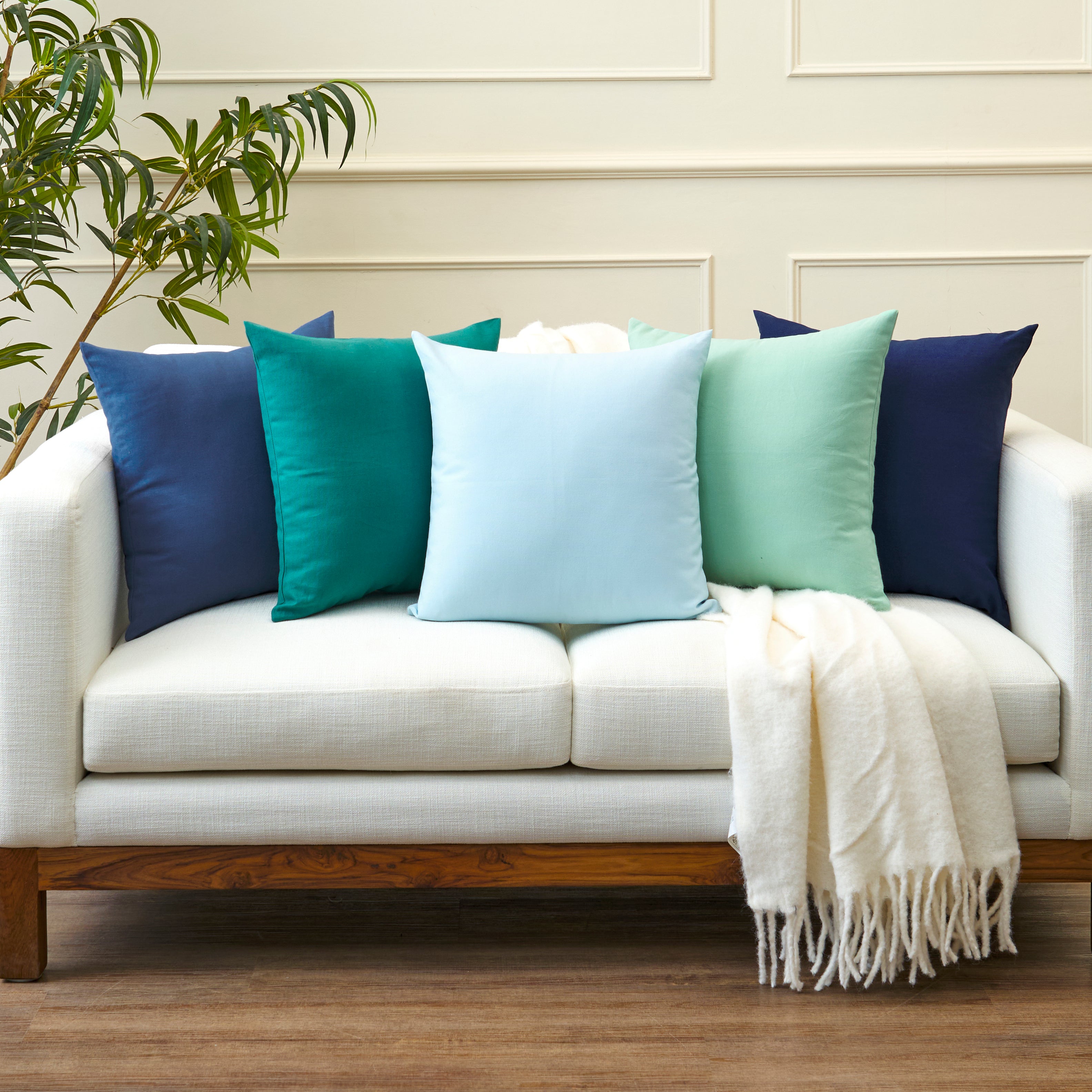 Cotton Canvas Cushion Cover