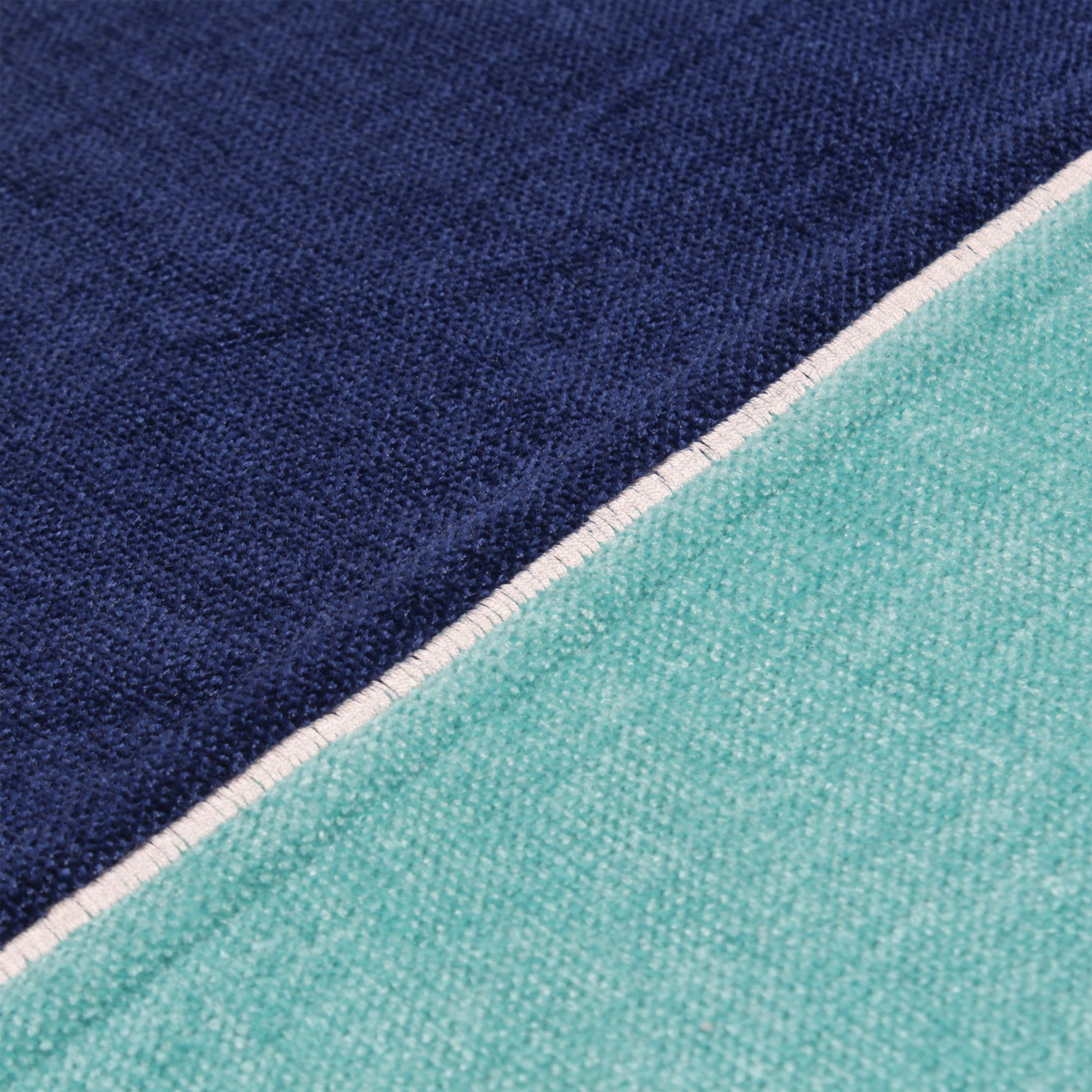 Cotton Turq & Royal Blue Table Runner (Pack of 1)