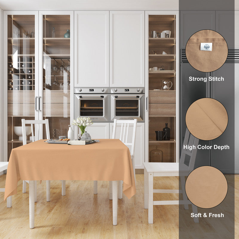 cotton 4 seater square table cloth