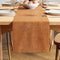 Chenille Peach Table Runner
