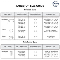 polyester 4 seater round table cloth