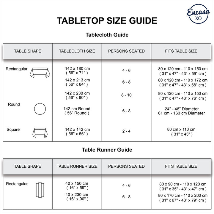 polyester 6 to 8 seater rectangular table cloth