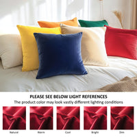 velvet throw cushion covers