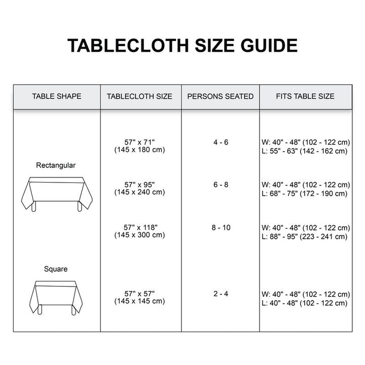 cotton 8 to 10 seater rectangular table cloth