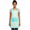 Printed Cotton Triangles Aqua Apron (Pack of 1)