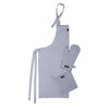 Cotton Ticking Navy Blue Apron + Oven Glove + Pot Holder (Pack of 3)
