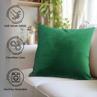 velvet throw cushion covers