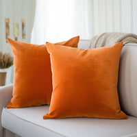 velvet throw cushion covers