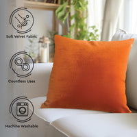 velvet throw cushion covers