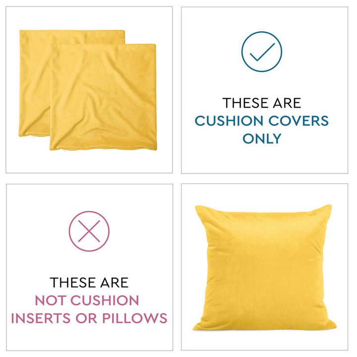 velvet throw cushion covers