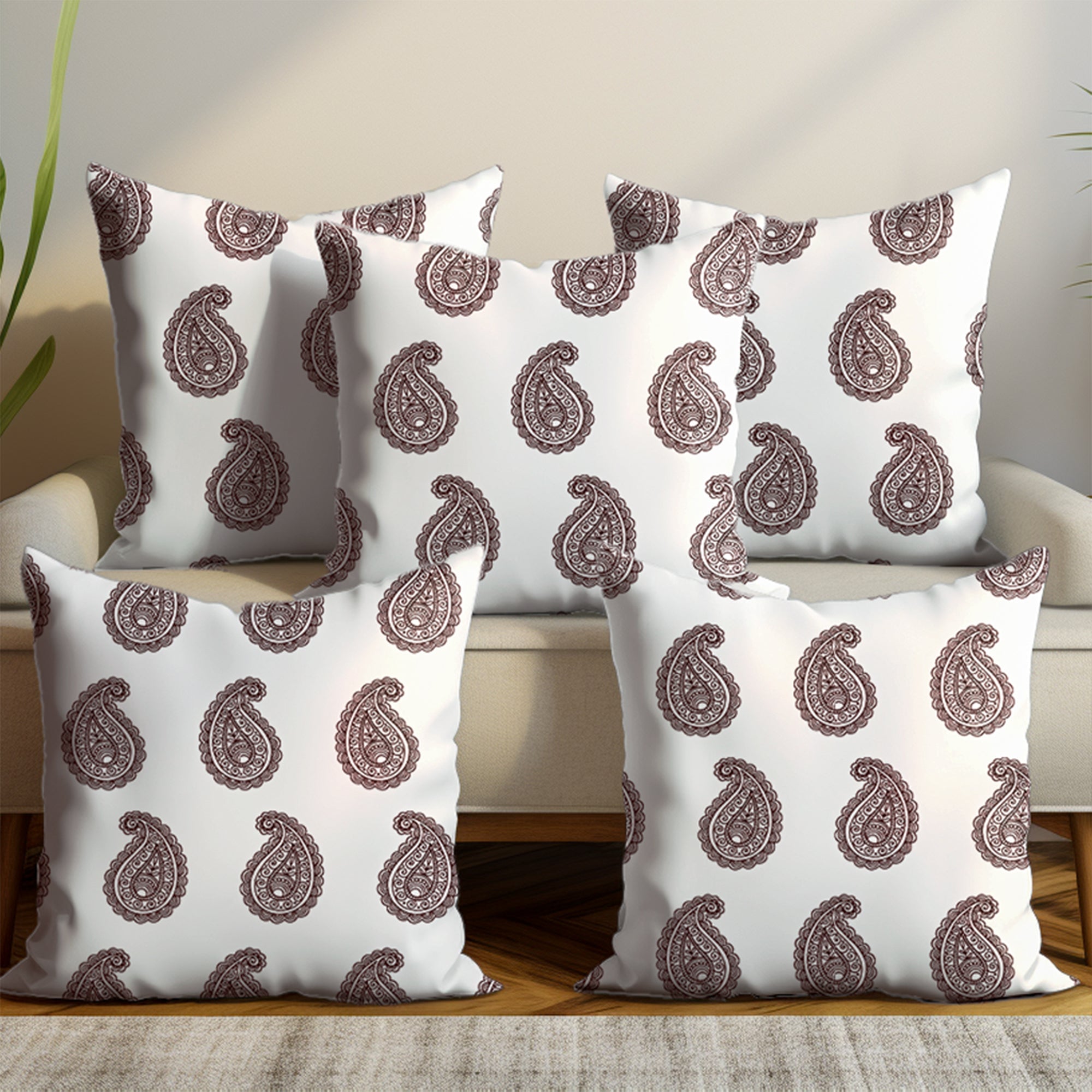 Micro Paisleys Cushion Cover