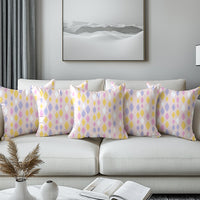 Micro Teardrops Pink Cushion Cover