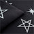 Blackout Polyester Star Grey Cushion Cover (Pack of 2)