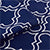 Blackout Polyester Trellis Navy Cushion Cover (Pack of 2)