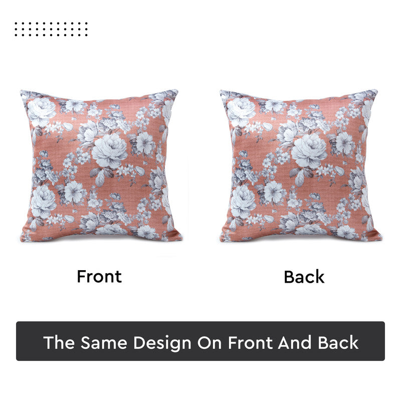 Blackout Polyester F4 English Rose Cushion Cover