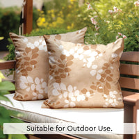 Blackout Polyester L2 Brown Cushion Cover (Pack of 2)