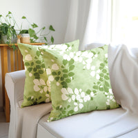 Blackout Polyester L2 Green Cushion Cover (Pack of 2)