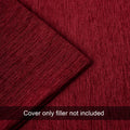 Chenille Red 1 Cushion Cover (Pack of 2)
