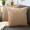 Embossed Velvet Beige Cushion Cover (Pack of 2)