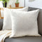 Embossed Velvet White Cushion Cover (Pack of 2)