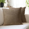 Jute Cherry Coffee Cushion Cover (Pack of 2)