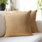 Jute Cherry Golden Cushion Cover (Pack of 2)