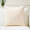 Chenille Solid Natural Cushion Cover (Pack of 1)