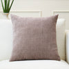 Chenille Solid Dusty Brown Cushion Cover (Pack of 1)