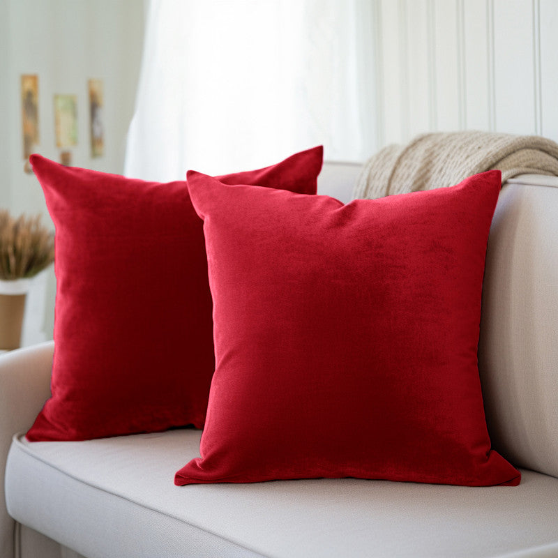 velvet throw cushion covers