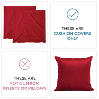 velvet throw cushion covers