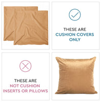 velvet throw cushion covers