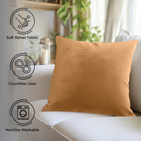 velvet throw cushion covers